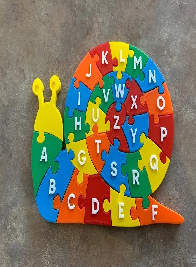 3D CRAFT Alphabet Learning Puzzle for Kids, Snail Shape Design, Plastic Educational Toy, Multi-Colour,Figure Toy - Image 5